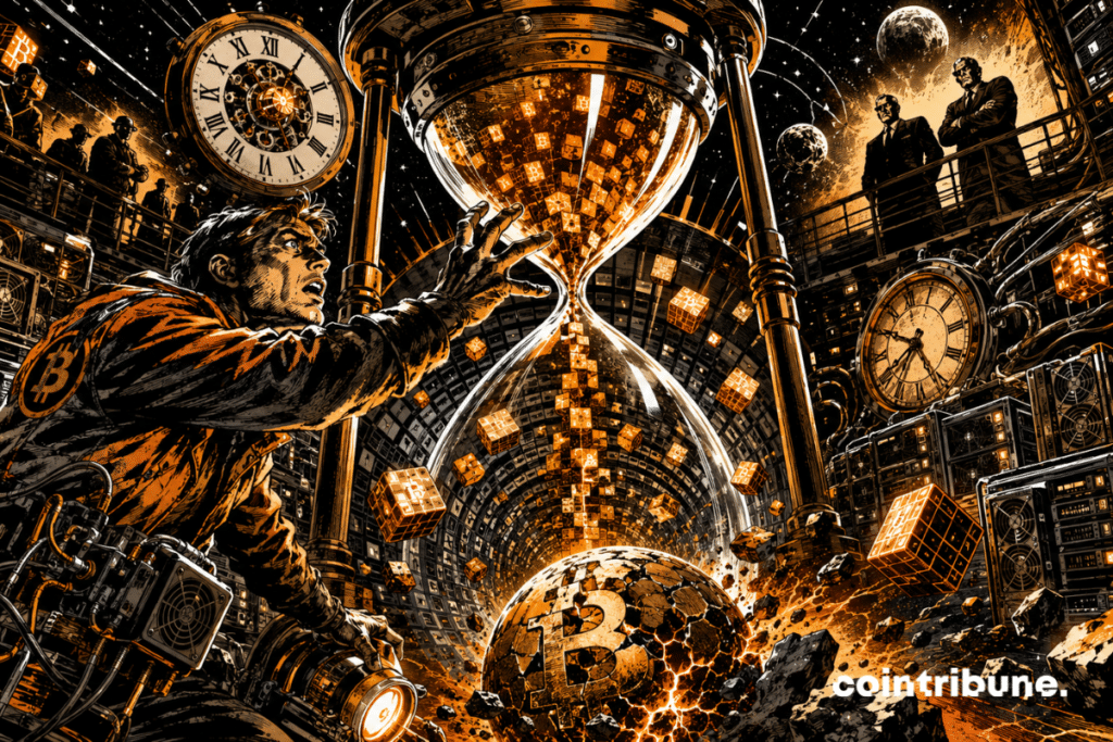 Bitcoin Hourglass Sparks Cosmic Race Toward Halving
