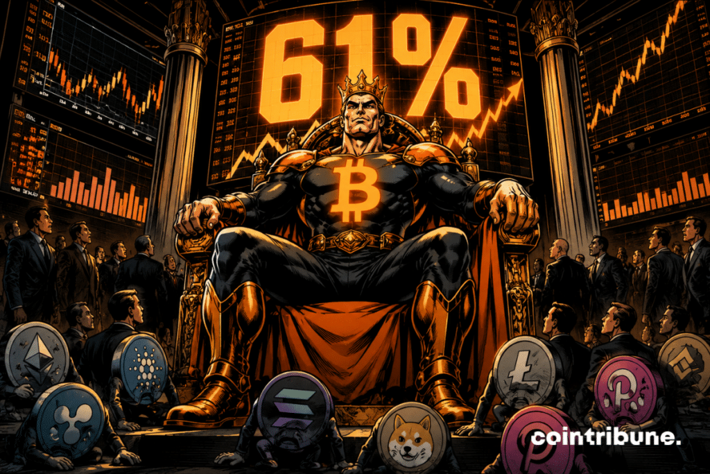 Bitcoin dominance exceeds 61%: The altseason moves further away