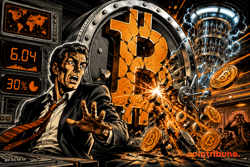 Bitcoin fractured under quantum threat in worrying futuristic chaos