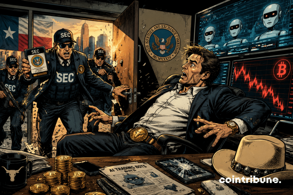 SEC agents burst into Texas office as panicked trader watches his crypto empire collapse abruptly