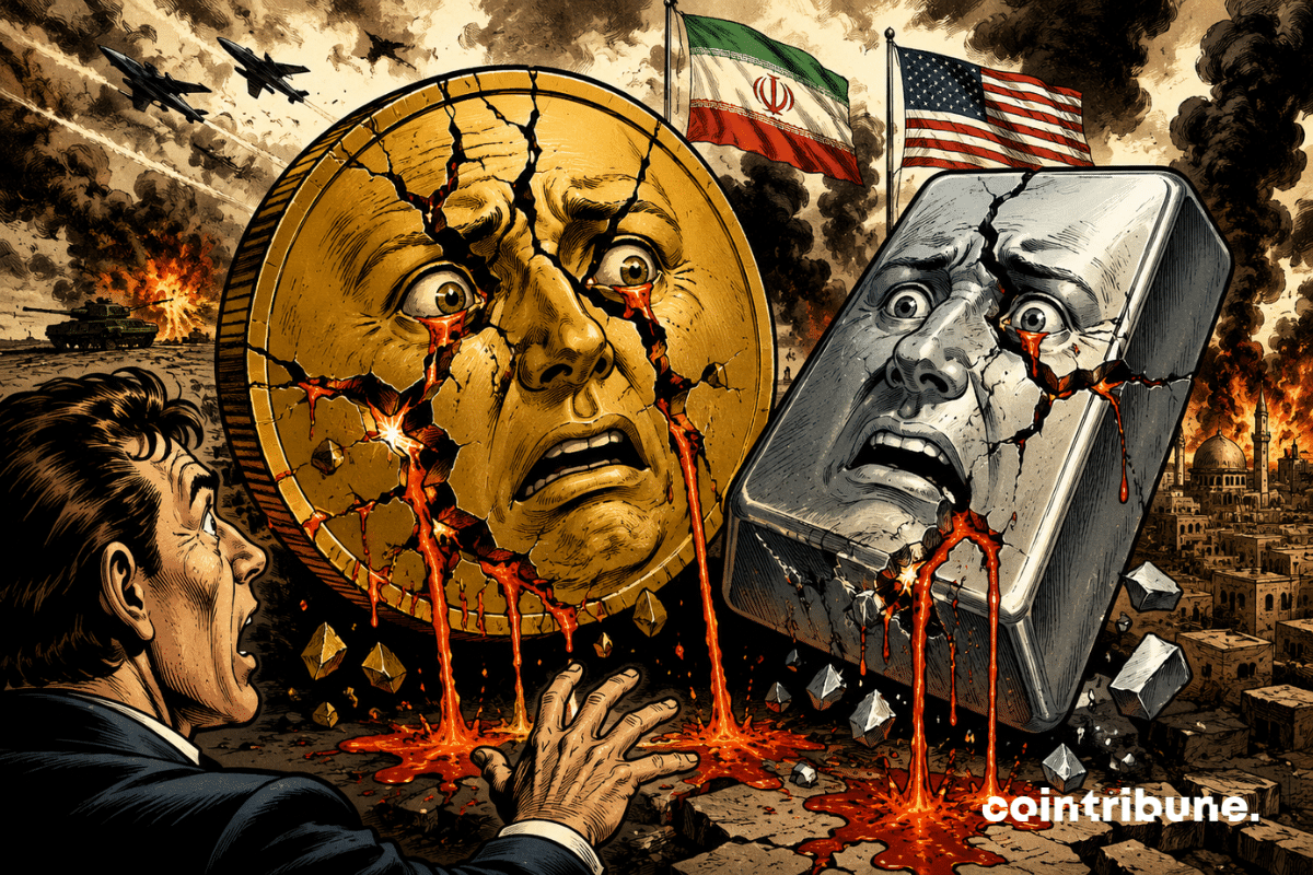 Gold and silver fall despite inflation and war in the Middle East