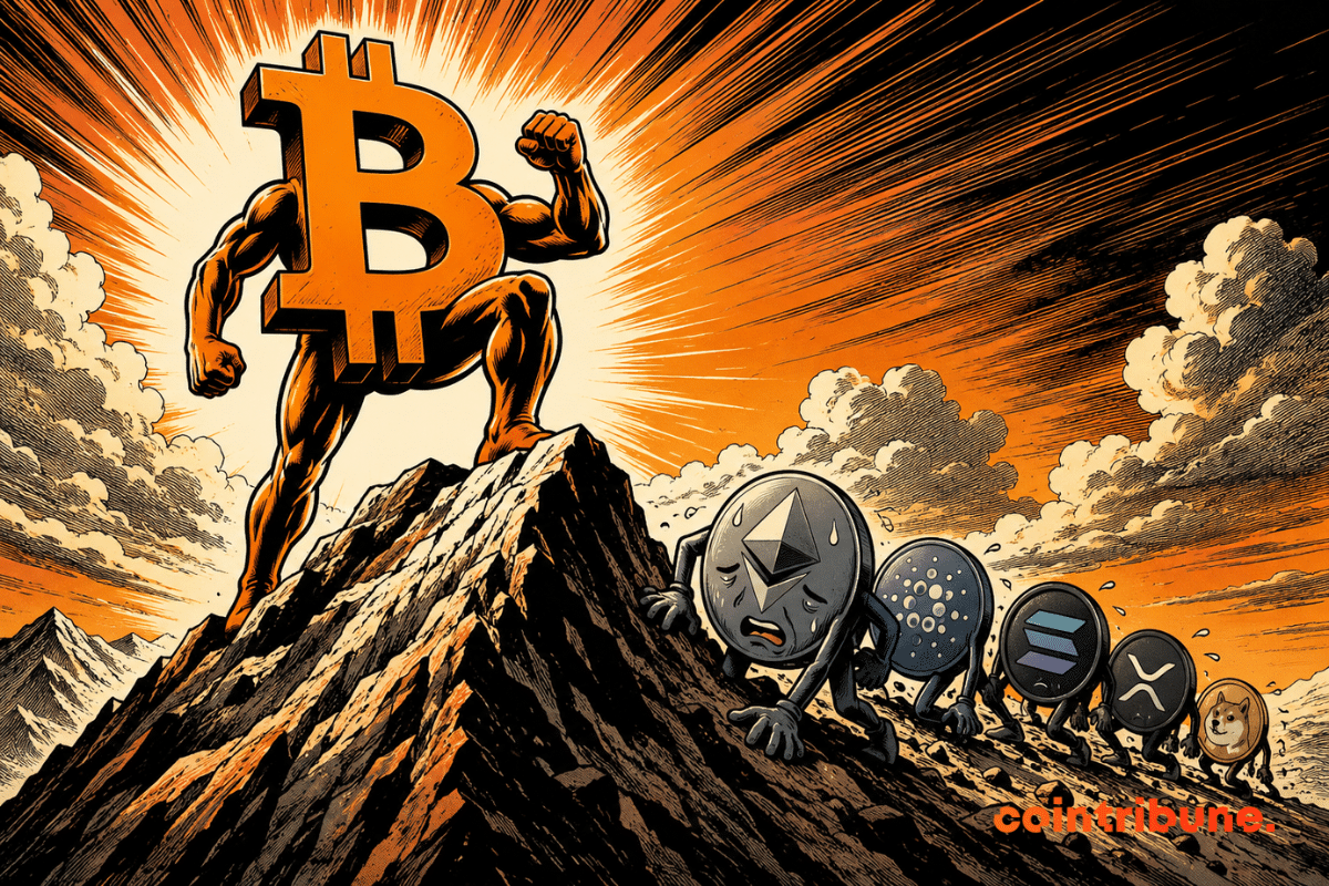 Bitcoin dominance reaches new heights, altcoins lag behind