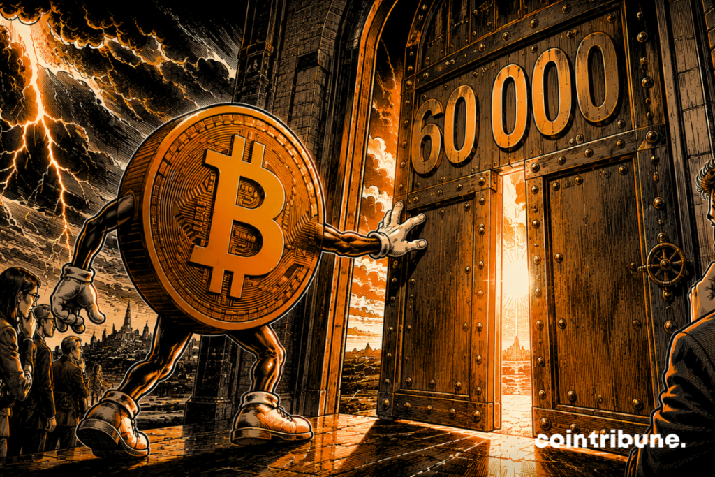 Bitcoin hesitates before the threshold of 60,000, while investors await a decisive week under threatening skies.