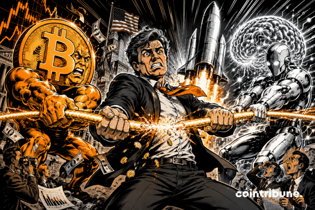 Investors torn between Bitcoin and artificial intelligence giants