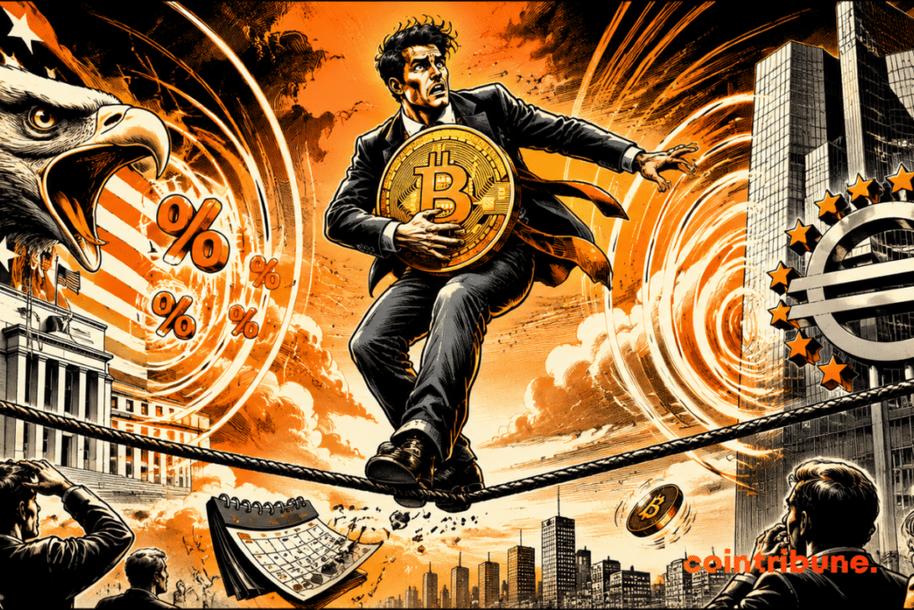 A crypto investor walks a tightrope between the United States and Europe, as inflation and rates threaten the balance.