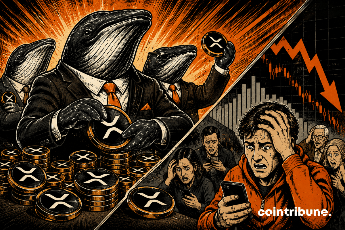 Crypto: XRP whales accumulate massively as individuals sell!