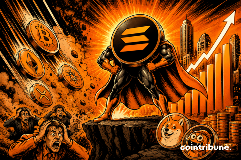 Crypto: Solana weathers altcoin plunge thanks to tokenization, memecoins and record activity