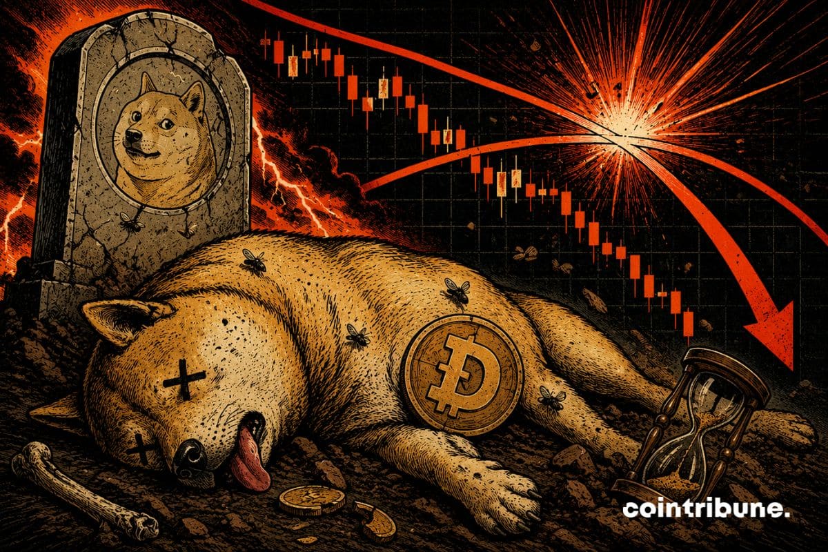 Dogecoin nears weekly bearish cross, first in three years