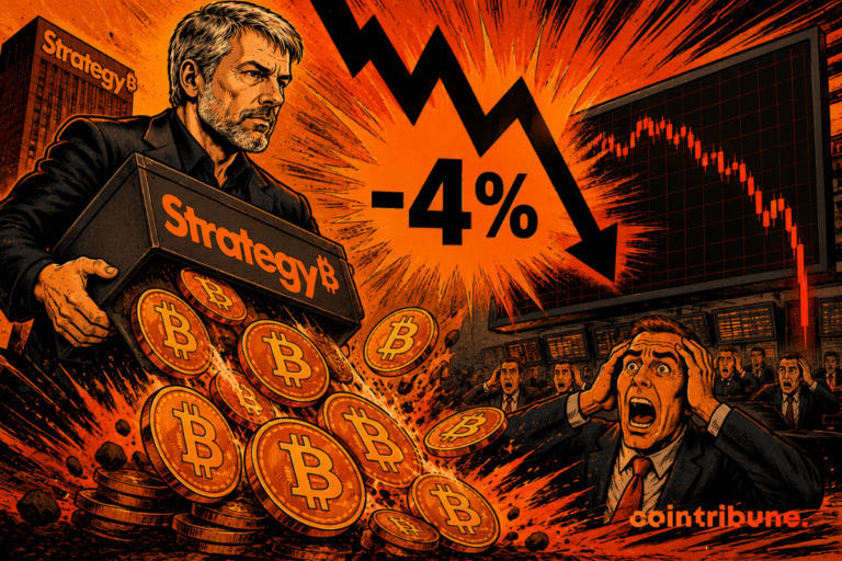 Strategy Sells Bitcoin, Causes Crypto Price to Drop 4%