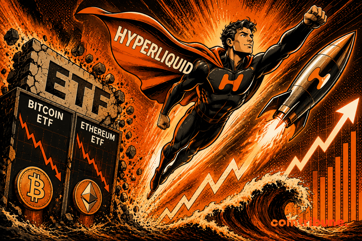 Hyperliquid confirms its rise despite massive outflows from Bitcoin and Ethereum ETFs