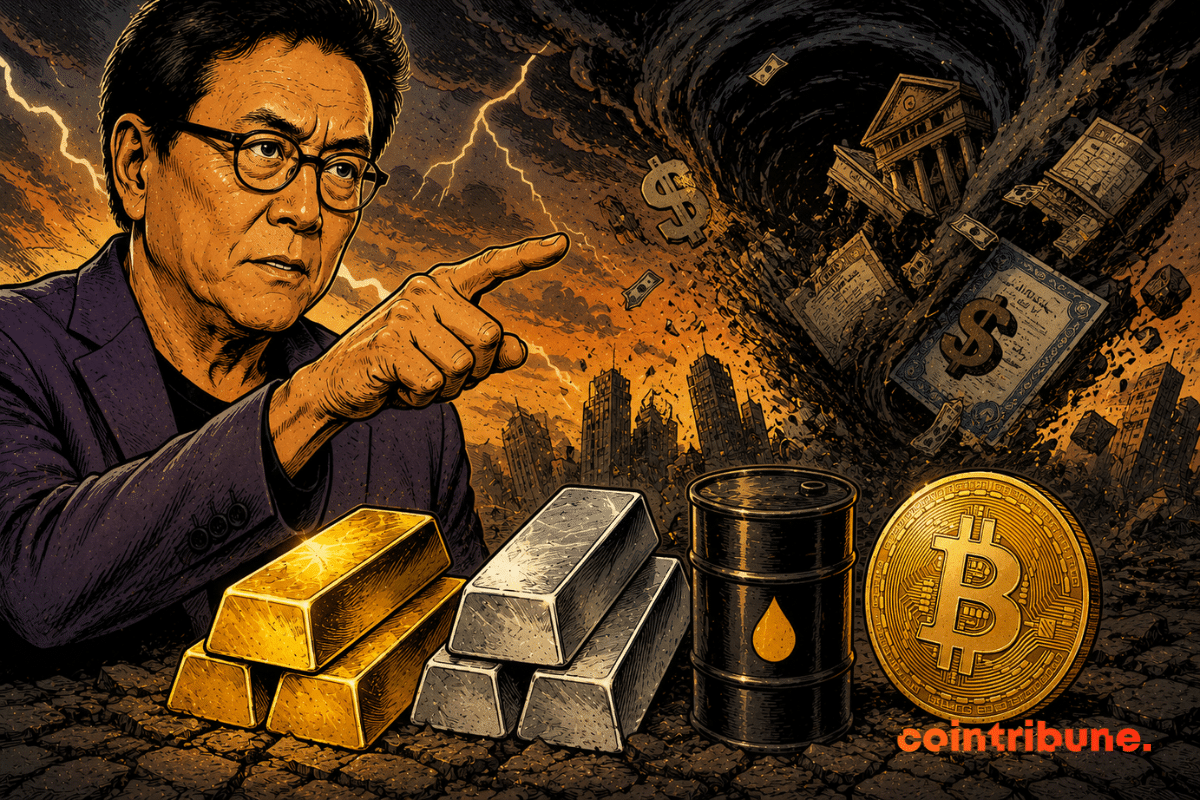 For Kiyosaki, only gold, silver, oil and bitcoin will withstand the next crash