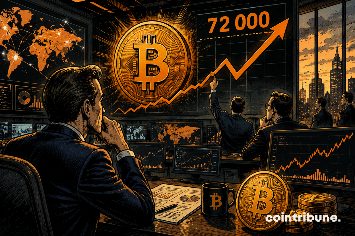 Bitcoin: Institutional investors anticipate a rebound to $72,000 by the end of the month