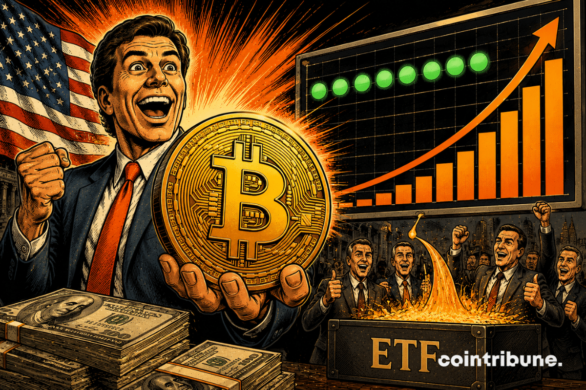 Bitcoin: ETFs chain seven entry sessions and come close to a billion dollars