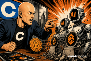 Coinbase CEO attacks crypto projects that now rely on AI