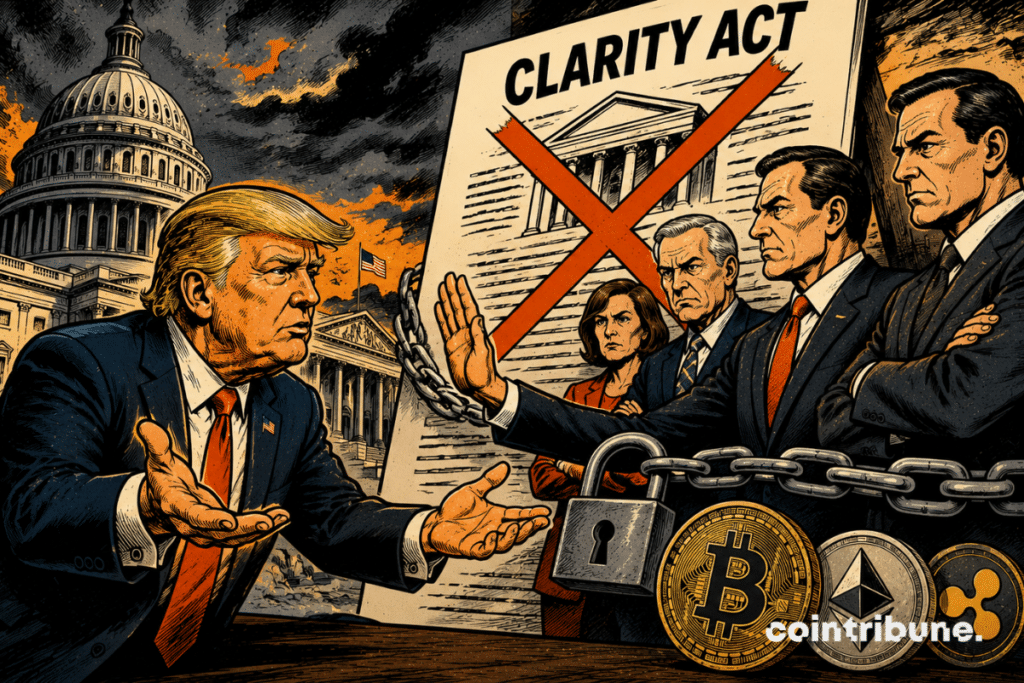 Senators reject Donald Trump's compromise on the Clarity Act.
