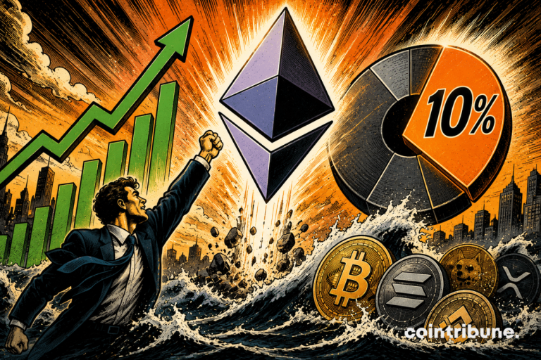 Crypto: Ether signs the best week in the top 10 and regains 10% of the market