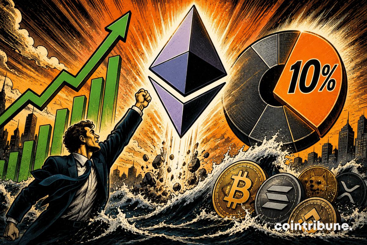 Crypto: Ether signs the best week in the top 10 and regains 10% of the market
