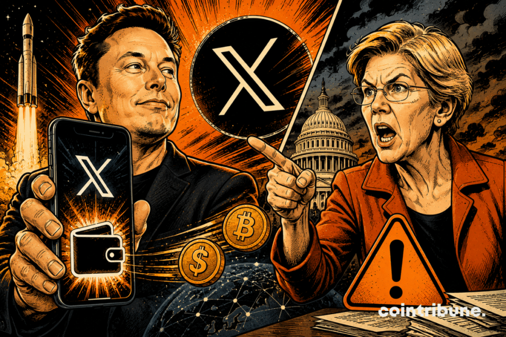 A senator is offended by the launch of Elon Musk's X Money payment system.
