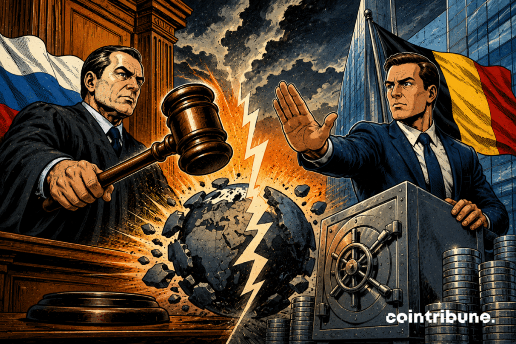 A Euroclear executive refuses to implement a Russian court ruling.