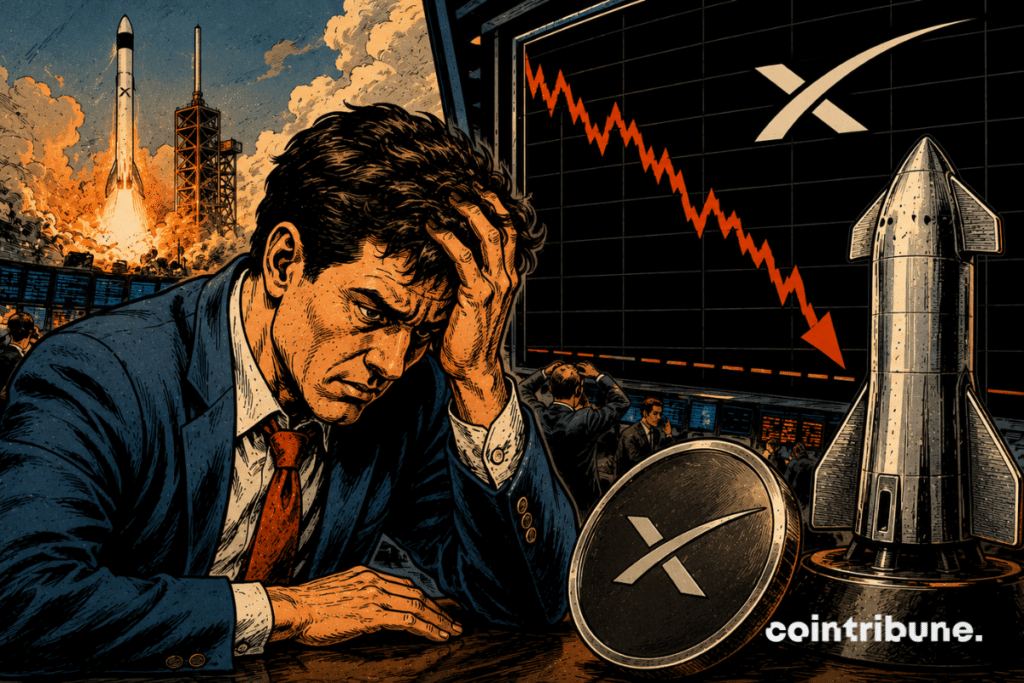 The fall in SpaceX's stock is creating tension in the market.