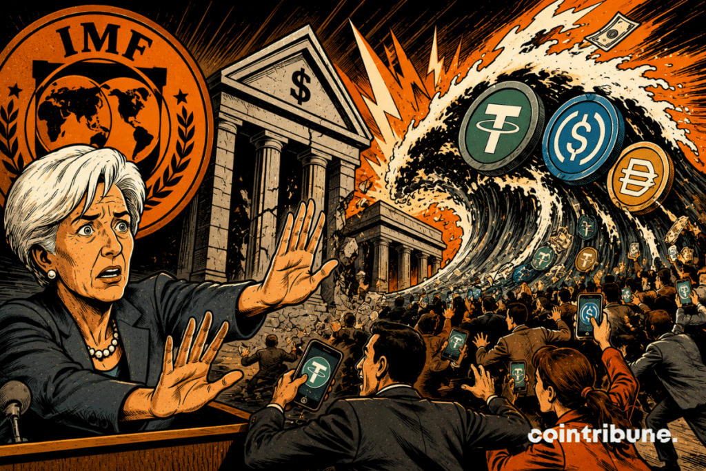 A representative of the IMF observes the wave of stablecoins.