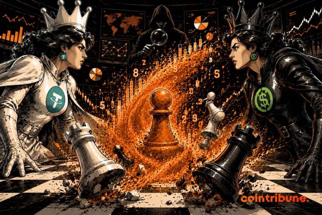 Two queens clash, upset by stablecoin data storm
