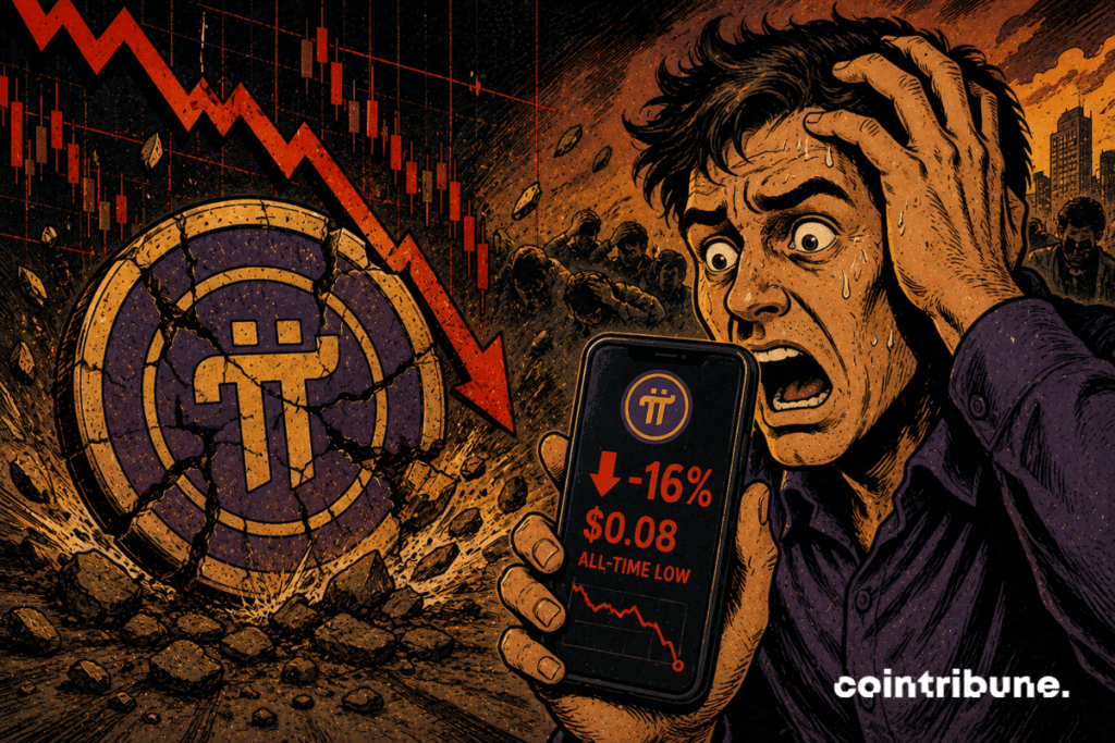 The Pi Network suddenly collapsed, leaving investors distraught in the face of a historic fall and a climate of deep concern.