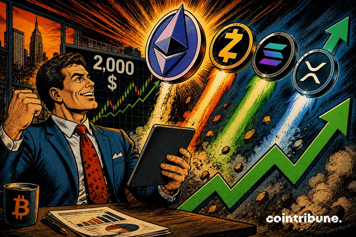 Ethereum above $2,000: ZEC, SOL and XRP are accelerating in turn