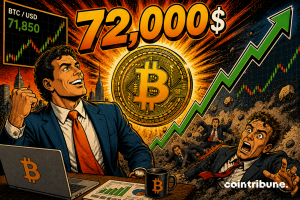 Bitcoin approaches $72,000 and causes a historic short squeeze
