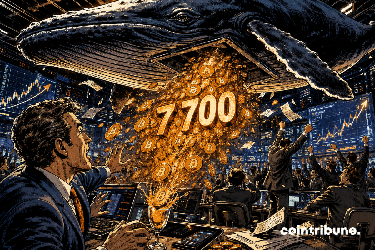 Bitcoin: A mysterious whale takes advantage of the rally to sell 7,700 BTC