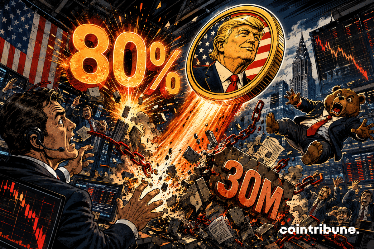 Crypto: Trump's memecoin jumps 80% and liquidates $30 million in short positions