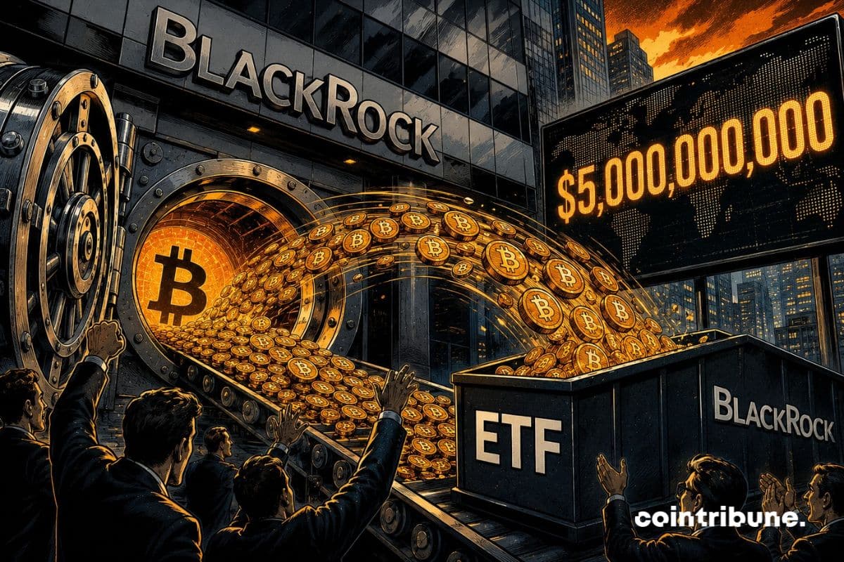 BlackRock ETF receives $5 billion in BTC through direct conversion
