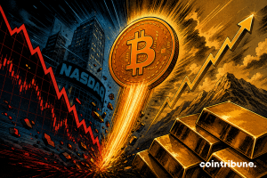 Bitcoin breaks away from Nasdaq and moves closer to gold