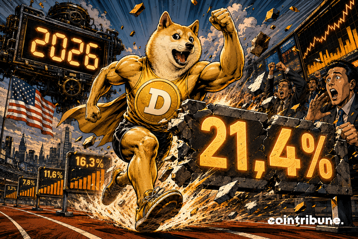 Crypto: Dogecoin gains 21.4% in August, its best performance of 2026