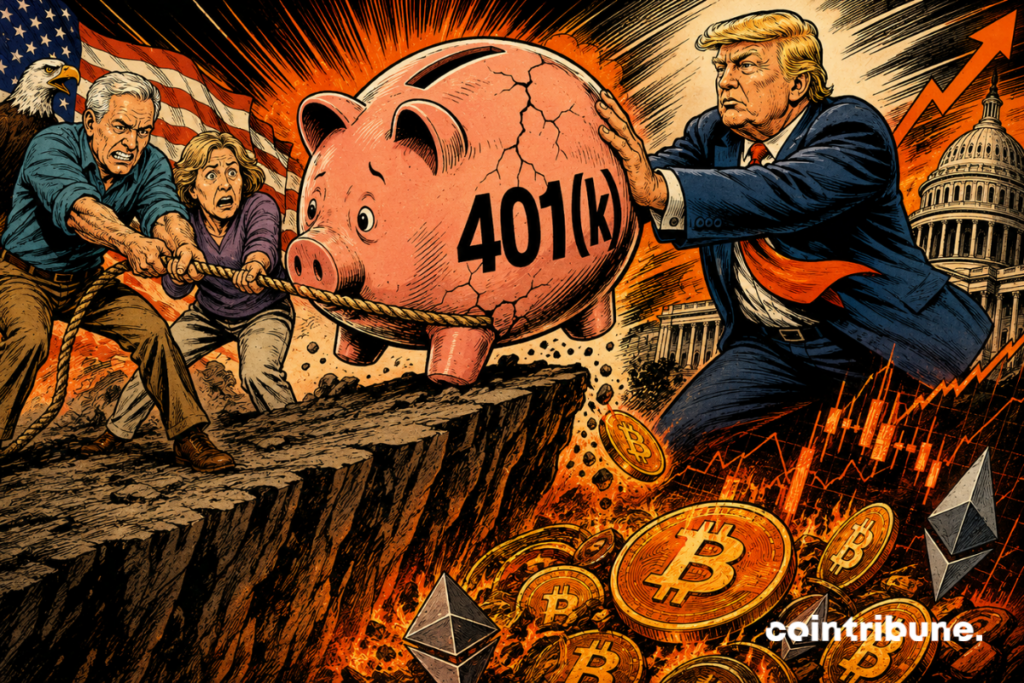 Trump pushes American retirement savings towards the crypto precipice