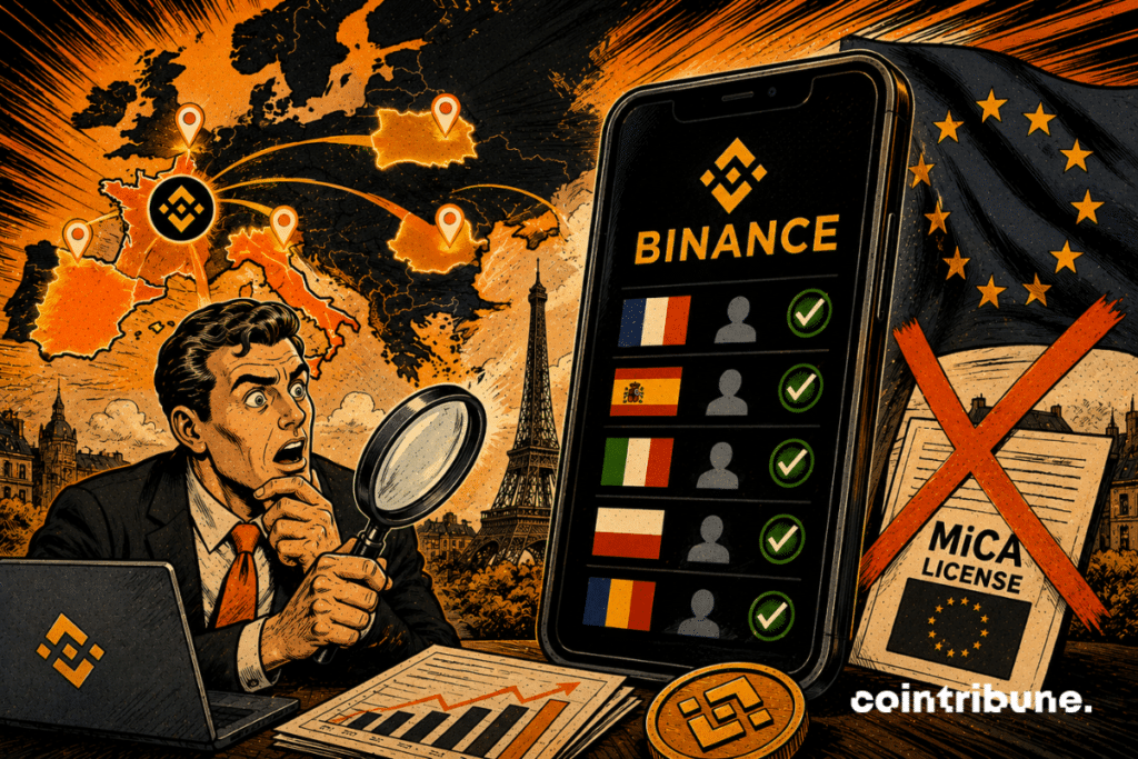 A head of a regulatory body notes that Binance is still accepting registrations from European users despite the entry into force of MiCA.