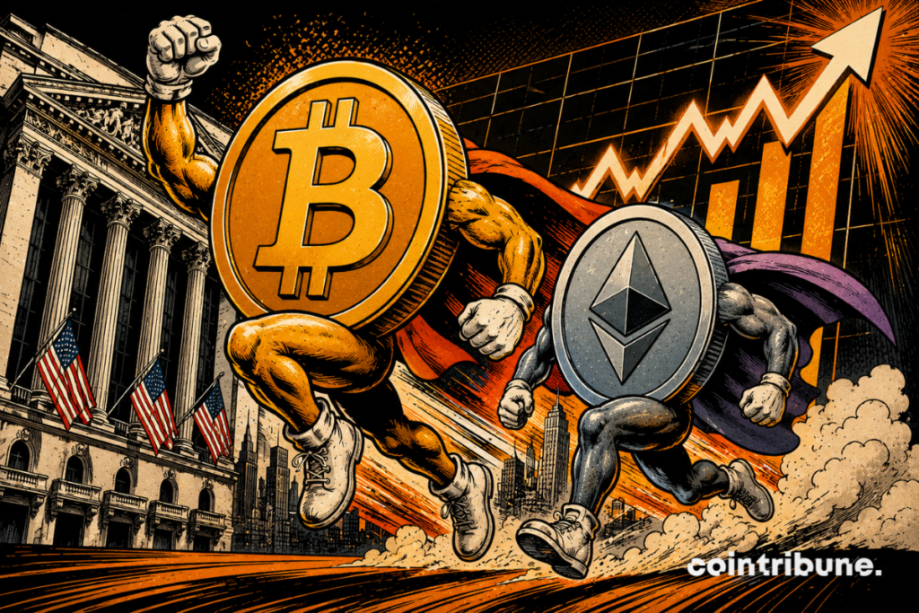 A heroic rush of Bitcoin and Ethereum.
