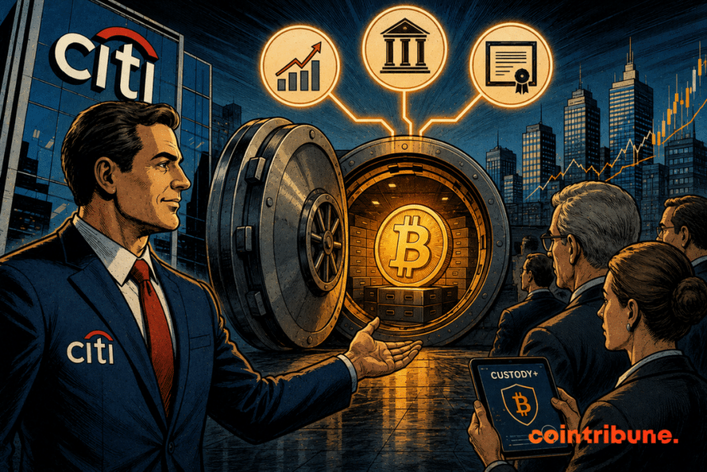 Citi opens its services to institutional investors, bringing together Bitcoin and traditional finance around a secure asset custody solution.