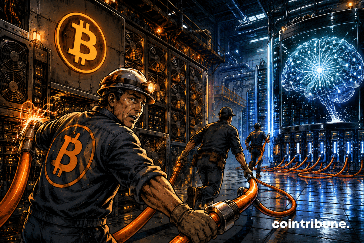Bitcoin: The rush of miners towards AI weighs on the hashrate