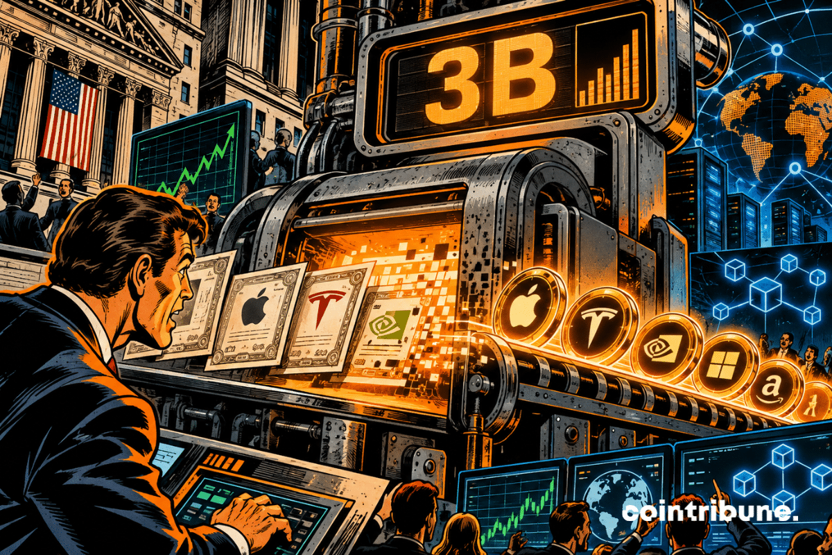 Crypto: Tokenized stocks approach $3 billion per week