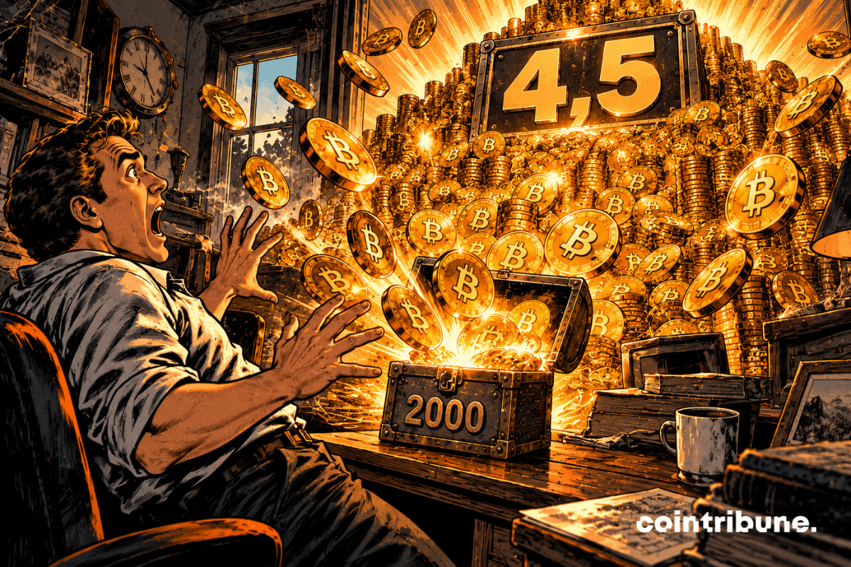A bet of 2000 dollars in Bitcoins ultimately brings him 4.5 million