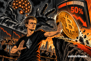 Vitalik Buterin challenges the scenario of a 50% Bitcoin crash linked to AI