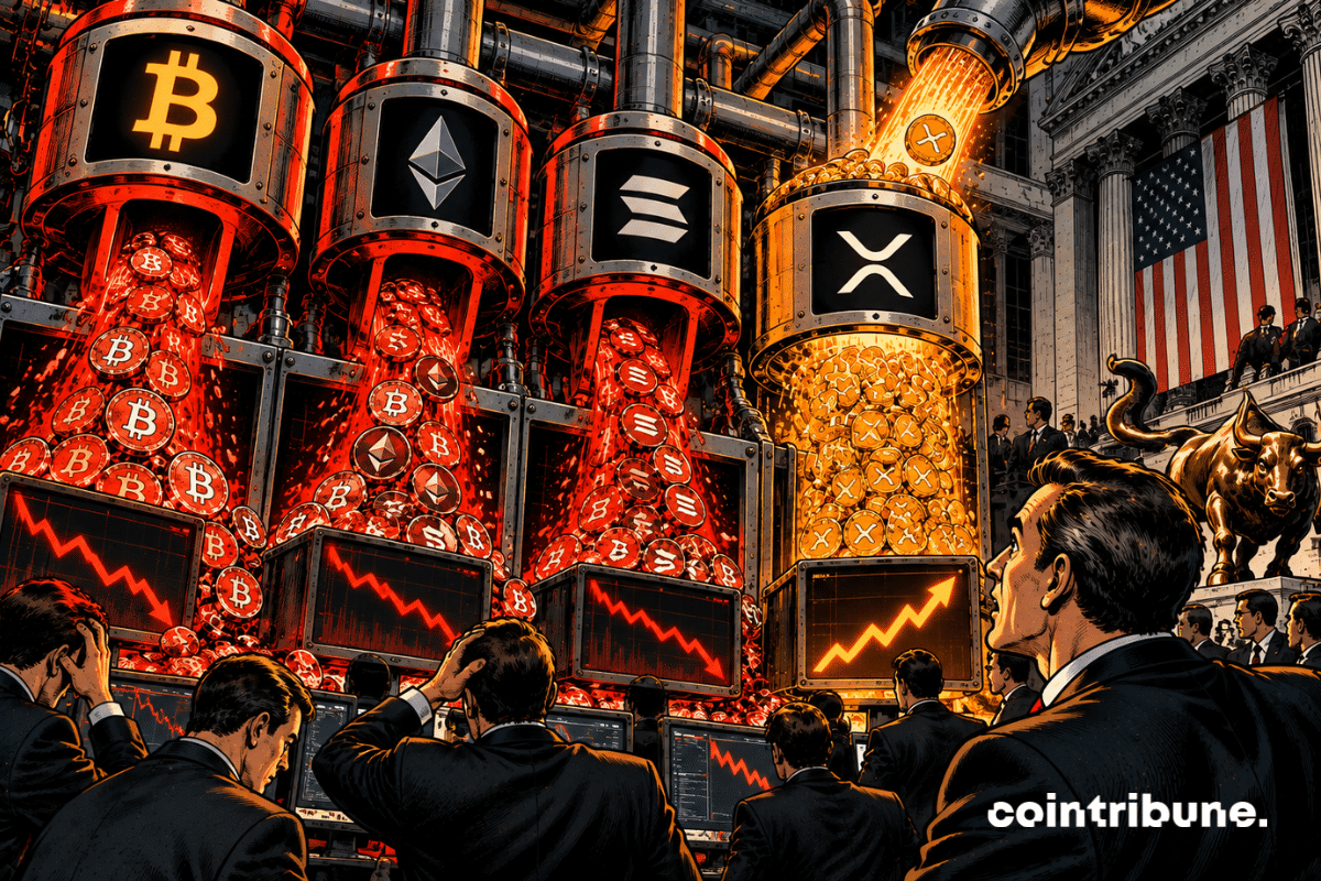 Crypto ETF: XRP alone in the green among four major assets