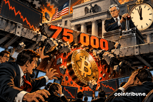 Bitcoin Falls Below $75,000 Ahead of Fed Decision