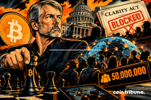 Michael Saylor is banking on mass adoption, not the vote of the CLARITY Act