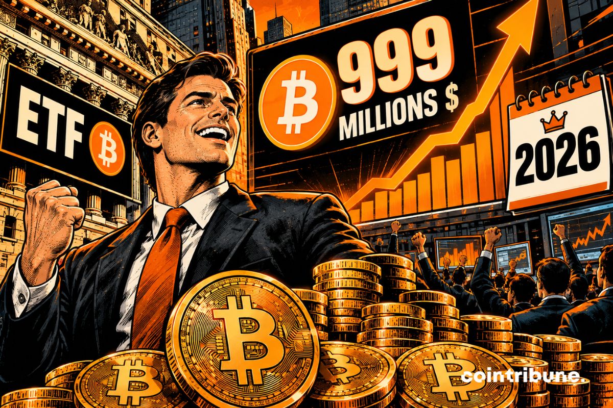 Bitcoin ETFs rake in $999 million, the record for 2026