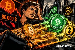 Bitcoin below $86,000, capital flows to Bitcoin Cash and Zcash