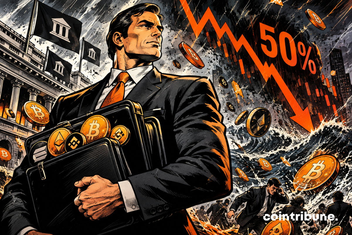 Institutions maintain their crypto positions despite a 50% drop