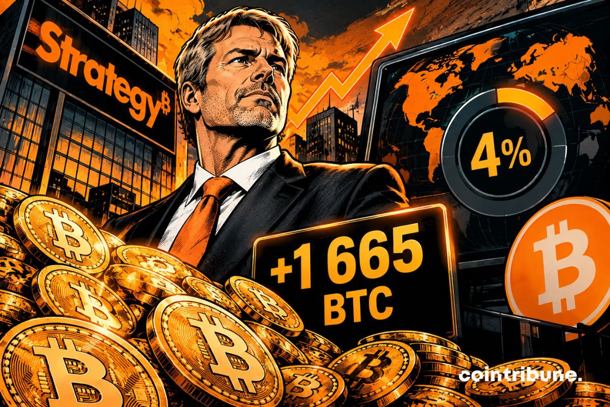 Bitcoin: Strategy buys 1,665 more BTC and crosses the 4% mark of global supply