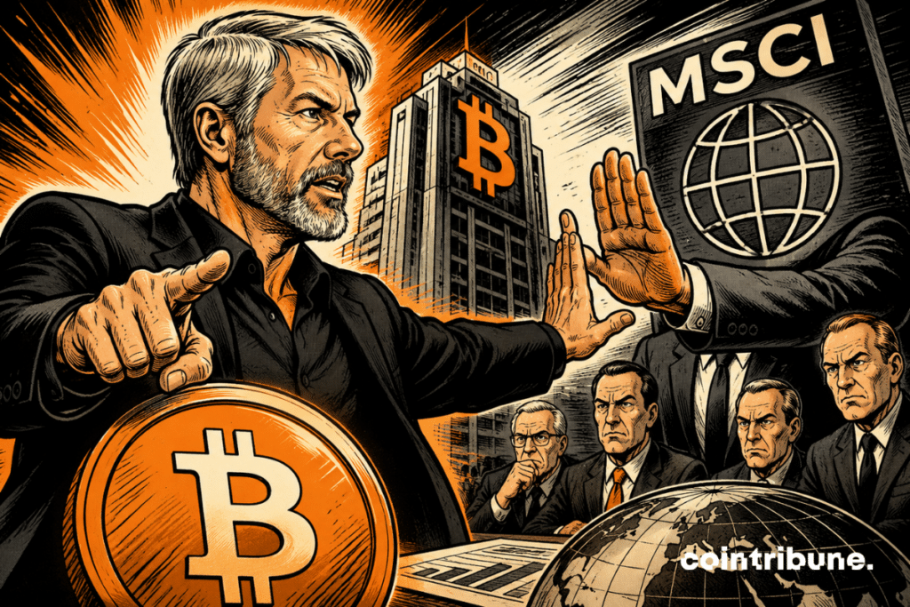 Saylor faces MSCI in debate over inclusion of Bitcoin cash companies in indices.